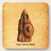 rustieke viking bier onderzetter (Voorkant)