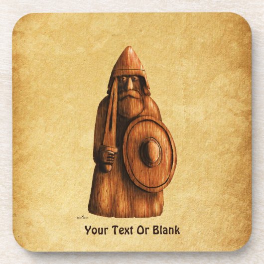 rustieke viking bier onderzetter (Voorkant)