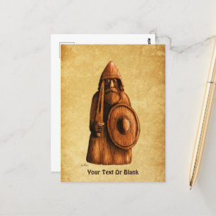 rustieke viking briefkaart