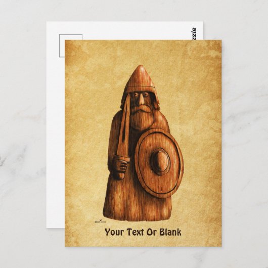 rustieke viking briefkaart (Voorkant / Achterkant)