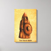 rustieke viking canvas afdruk (Voorkant)