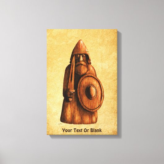 rustieke viking canvas afdruk (Voorkant)