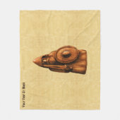 rustieke viking fleece deken (Voorkant)