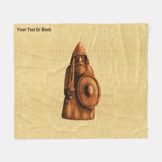 rustieke viking fleece deken (Voorkant (Horizontaal))