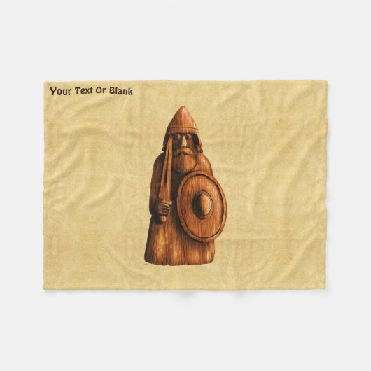 rustieke viking fleece deken (Voorkant (Horizontaal))