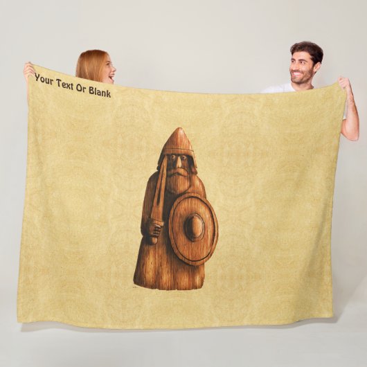 rustieke viking fleece deken (In situ)