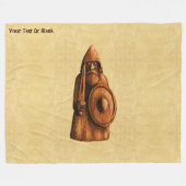 rustieke viking fleece deken (Voorkant (Horizontaal))