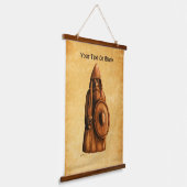 rustieke viking hangend wandkleed (Gebogen)