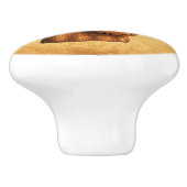 rustieke viking keramische knop (Zijkant)