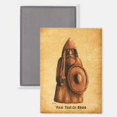 rustieke viking magneet (Voorkant / Achterkant)