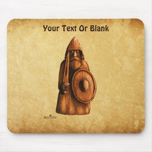 rustieke viking muismat (Voorkant)