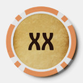 rustieke viking poker chips (Achterkant)