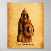 rustieke viking poster (Voorkant)