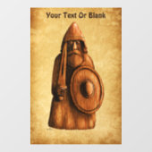 rustieke viking raamsticker (Vel)