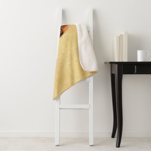 rustieke viking sherpa deken (In situ)