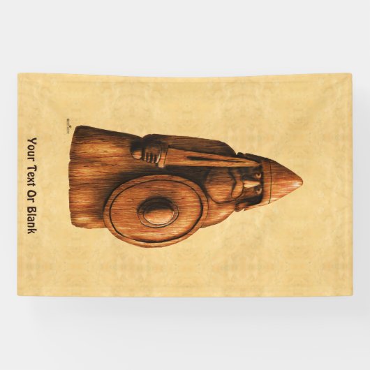 rustieke viking spandoek (Horizontaal)