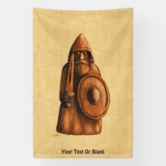 rustieke viking spandoek (Verticaal)