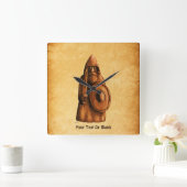 rustieke viking vierkante klok (Huis)