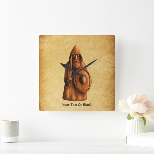 rustieke viking vierkante klok (Huis)