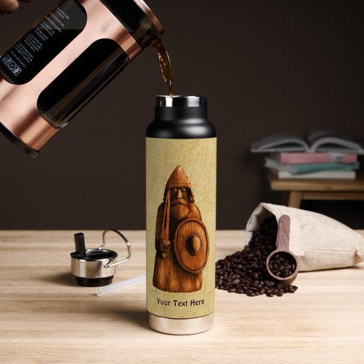 Rustieke Viking Waterfles (Koffie (Gedraaid) )