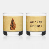 Rustieke Viking Whisky Glas (Voorkant)