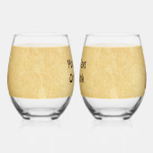 rustieke viking wijnglas zonder voet (Links)
