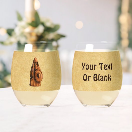 rustieke viking wijnglas zonder voet (Insitu (Huwelijk))