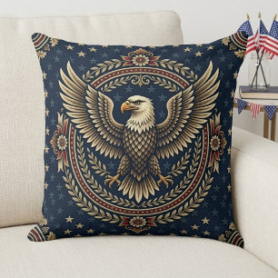 Rustieke vintage Amerikaanse patriottische decorat Kussen