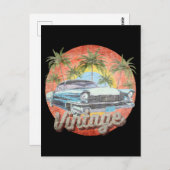 Rustieke Vintage Auto Zomer Vakantie Briefkaart (Voorkant / Achterkant)