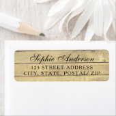 Rustieke vintage bruiloft retour adreslabels etiket (Insitu)
