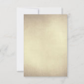Rustieke vintage bruiloft RSVP kaarten Kaartje (Achterkant)