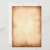 Rustieke vintage bruiloft uitnodiging (Achterkant)