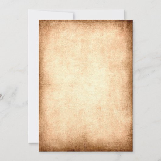 Rustieke vintage bruiloft uitnodiging (Achterkant)