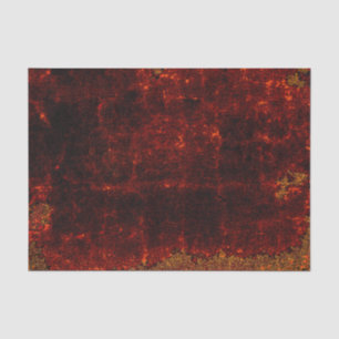 Rustieke vintage heldere oranje bruine grunge text tissuepapier