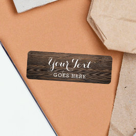 Rustieke Vintage Hout Elegante Landelijke Boerderi Etiket