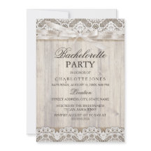 Rustieke Vintage Kant en Hout Bachelorette Feest