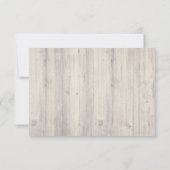 Rustieke Vintage Kant & Houten Trouw RSVP (Achterkant)