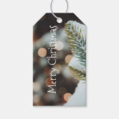 Rustieke vintage kerst cadeaulabel (Voorkant)