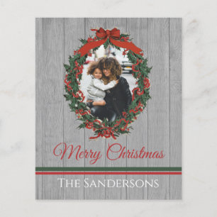 Rustieke Vintage Kerst Foto Krans Christmas