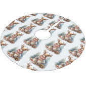 Rustieke vintage kerstboom rok waterverf (Gekanteld)