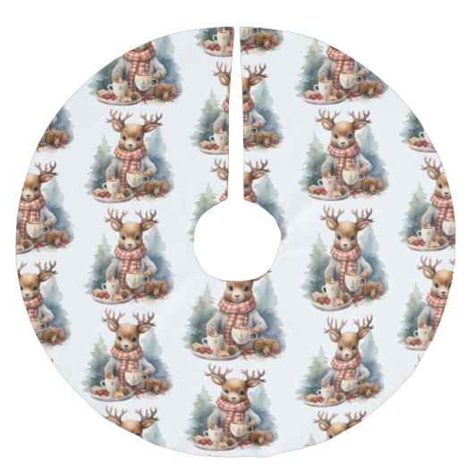 Rustieke vintage kerstboom rok waterverf (Voorkant)