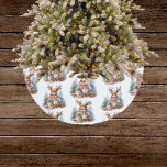 Rustieke vintage kerstboom rok waterverf<br><div class="desc">Winterdesign thema,  waterverf schilderillustratie met de rustieke details.</div>