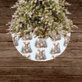 Rustieke vintage kerstboom rok waterverf