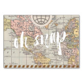 Rustieke vintage reizen Bruiloft Social Media Kaar Kaart (Achterkant)