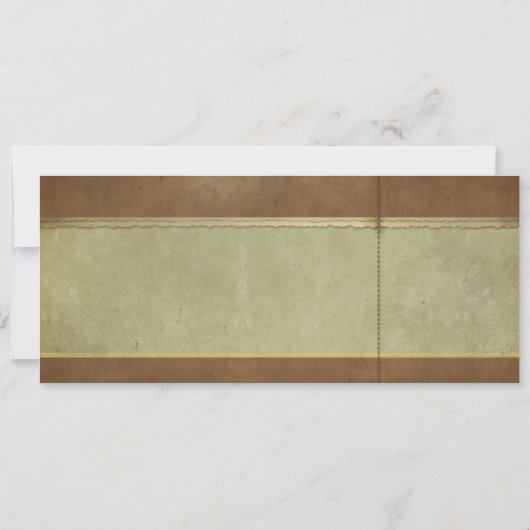 Rustieke vintage trouwkaarten met RSVP Kaart (Achterkant)