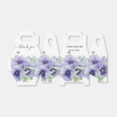 Rustieke Violet Zomer Wild Floral Wedding Bedankdoosjes (Uitgevouwen)
