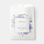 Rustieke Violet Zomer Wild Floral Wedding Bedankzakje (Voorkant)
