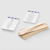 Rustieke Violet Zomer Wild Floral Wedding Handwaaier (Niet-gemonteerd)