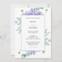 Rustieke Violet Zomer Wild Floral Wedding