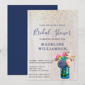 Rustieke Virtual Vrijgezellenfeest Mason Jar Succu Kaart (Voorkant / Achterkant)